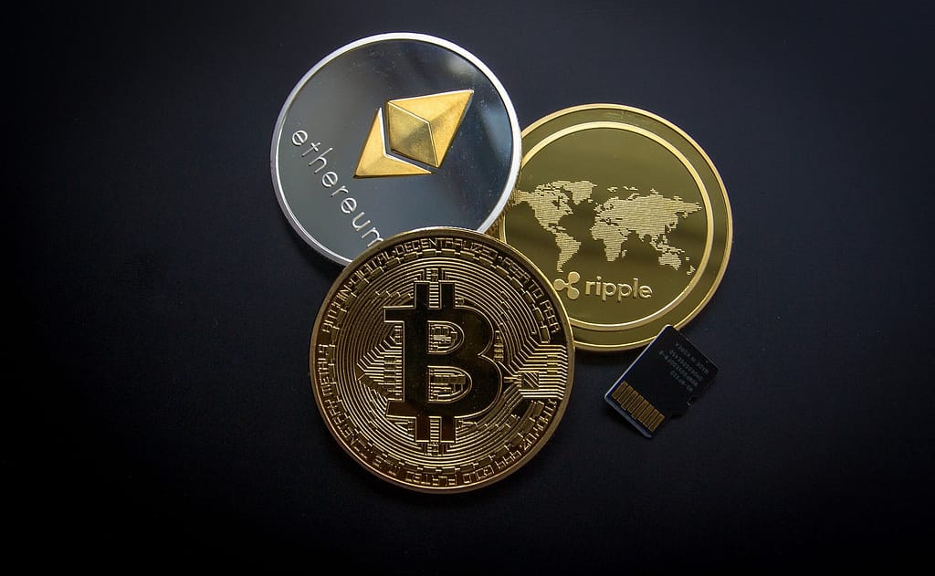 Cryptocurrency - bitcoin, ethereum, ripple