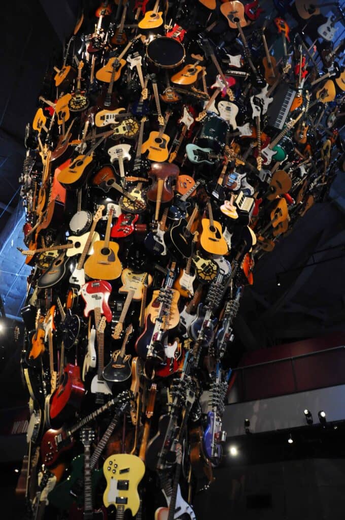 Guitar Tower in Museum of Pop Culture