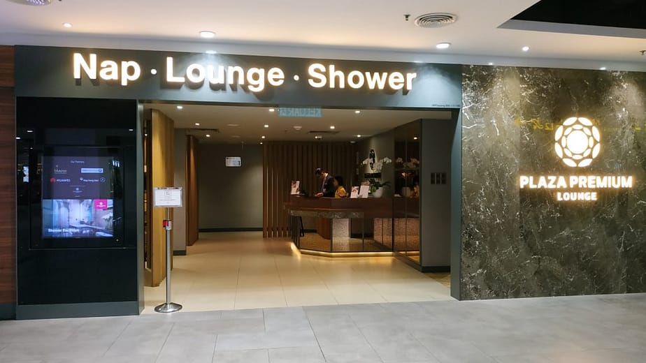 Entrance of Plaza Premium Lounge