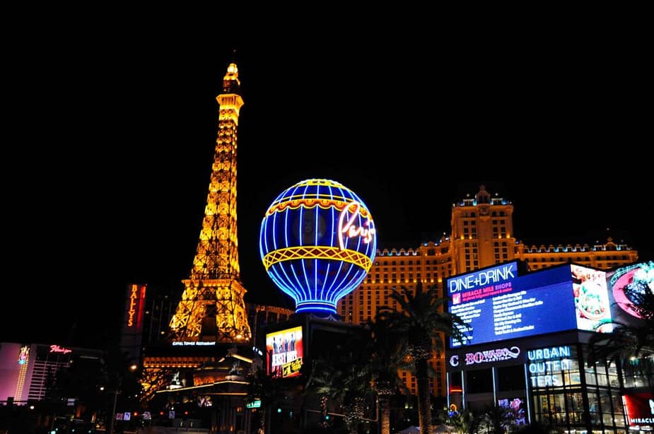 Eiffel Tower in Las Vegas, USA