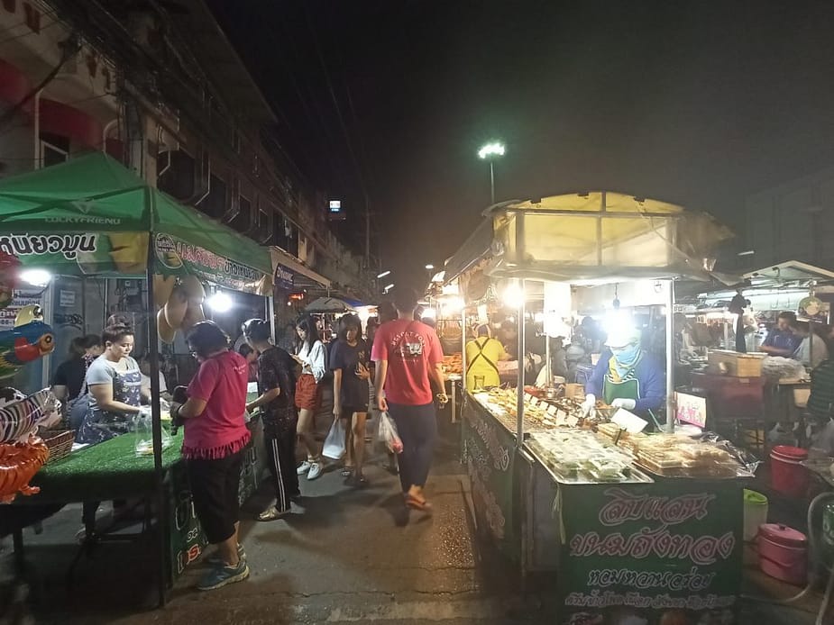 Stalls in Pak Chong Night Market