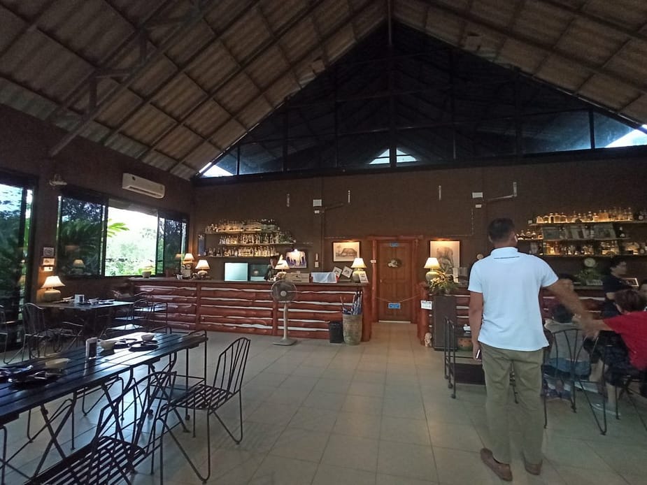 Interior of Rabieng-pa Khao Yai restaurant