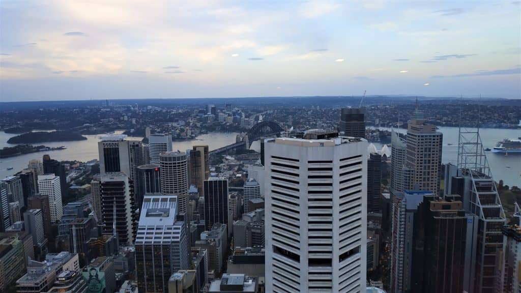 Afternoon view from Sydney Tower