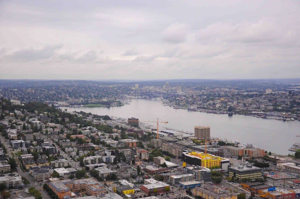 Seattle view from Space Needle