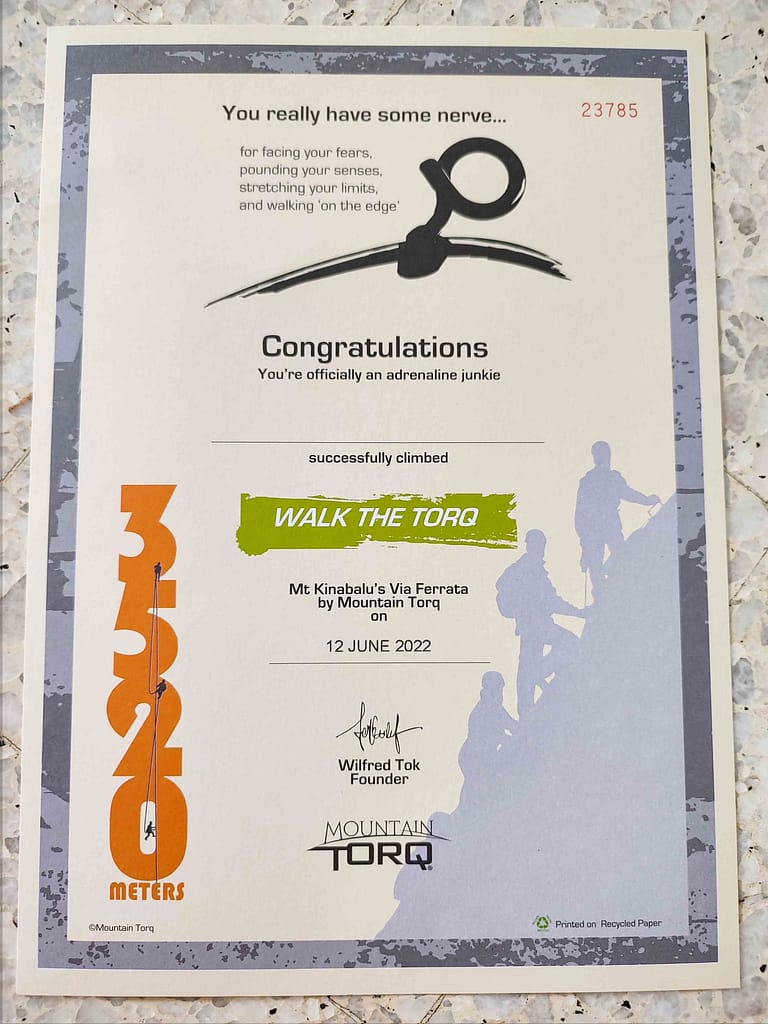 Walk the Torq via ferrata certification