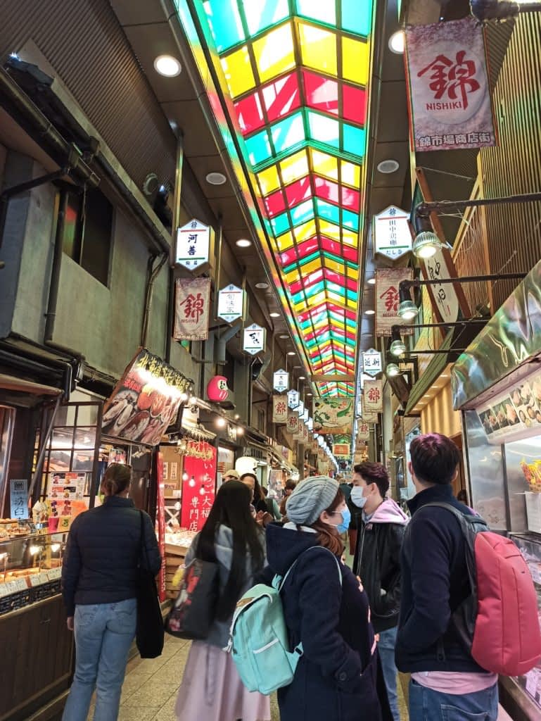 Nishiki Market in Kyoto, Japan