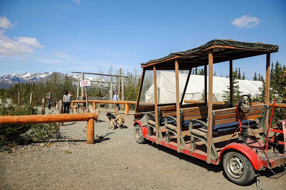 A wheeled cart in Alaska, USA