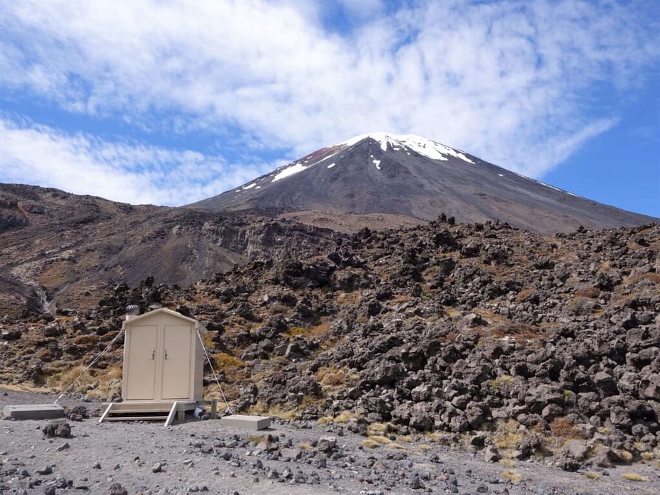 Toilet at base of Tongariro
